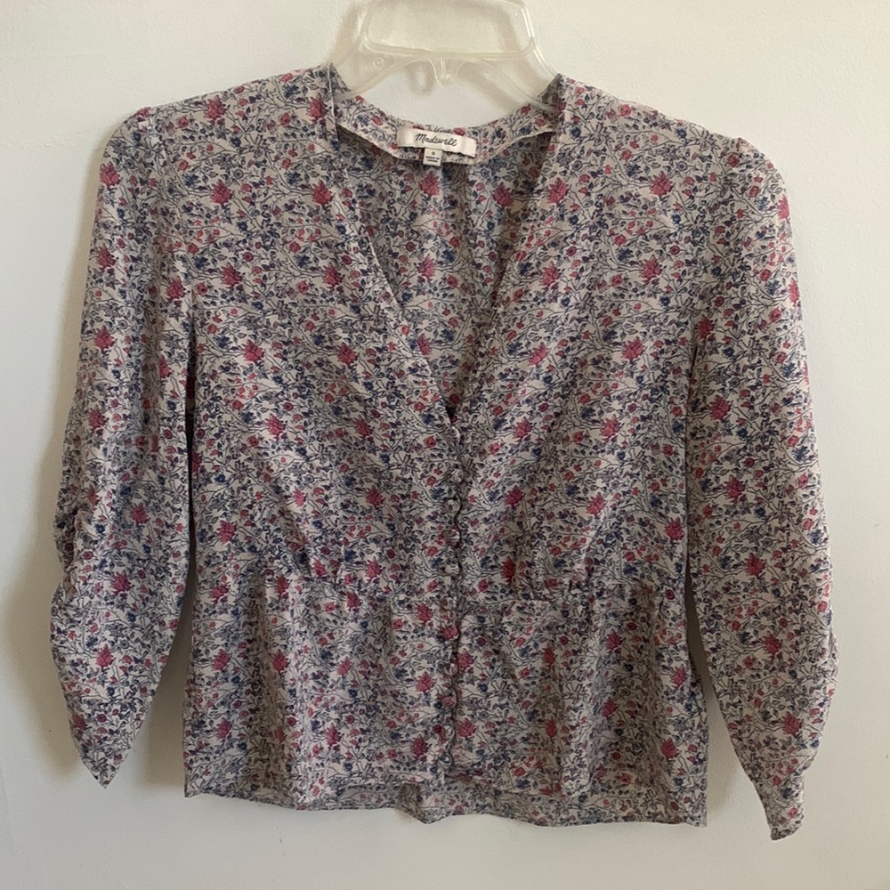 Beautiful silk Madewell blouse